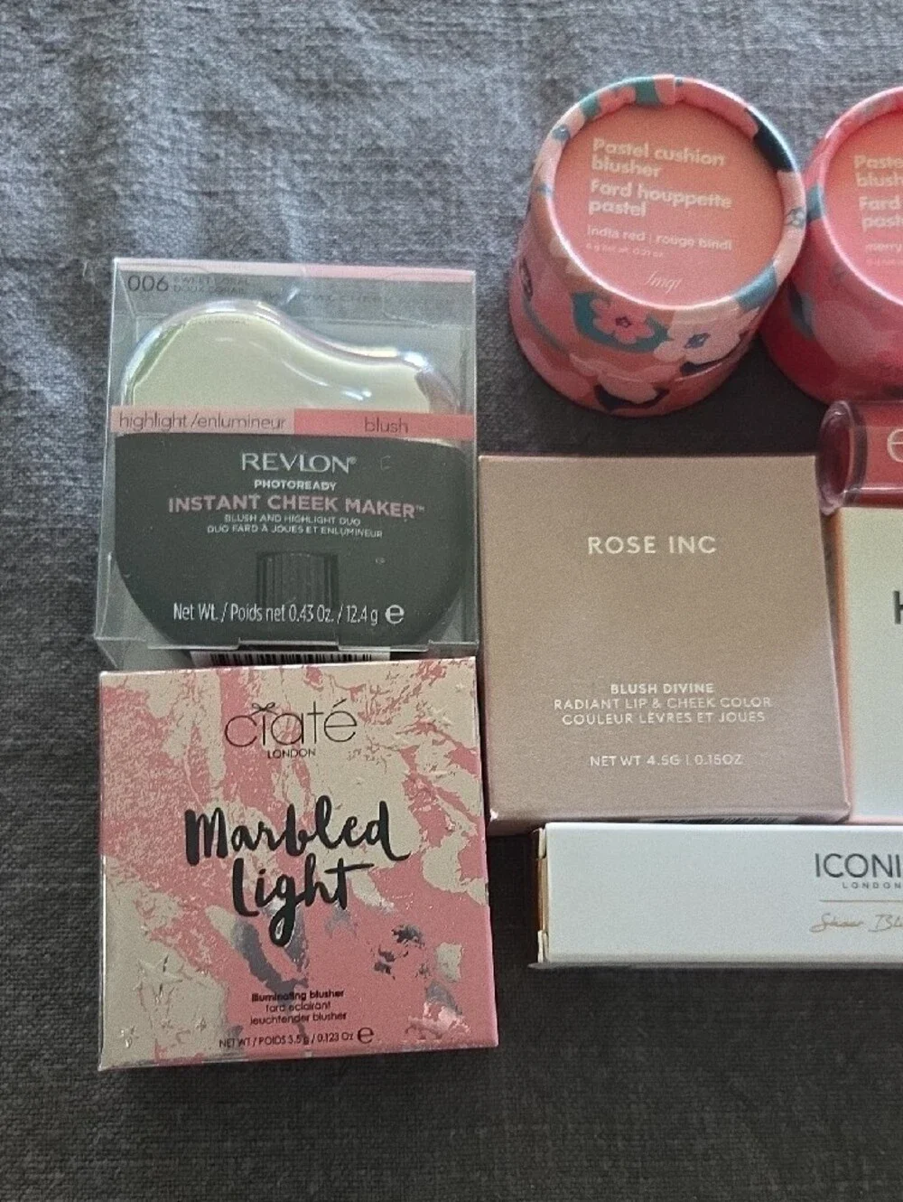 Blush Bundle - Ciate, Iconic, Rose Inc, Honest Beauty, Revlon - All Unused NIB